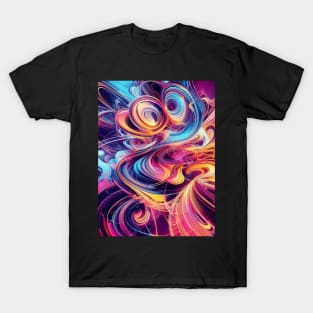 Multicolor digital art: an explosion of creativity. T-Shirt